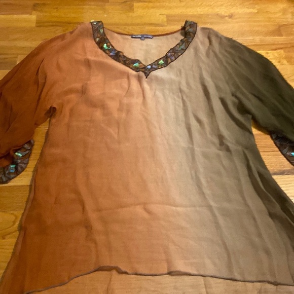 WOMEN’S Hale Bob top. Orange. Size One Size - Picture 1 of 5